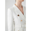 9 Colors Factory Customize Luxury Quality Classic Style Office White Black Women Pocket Blazers with Blet