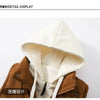 Unisex Fashion Hooded Vests Jacket Sleeveless Vest Autumn Thermal Soft Vests Casual Coats Male Cotton Men's Vest Men Thicken
