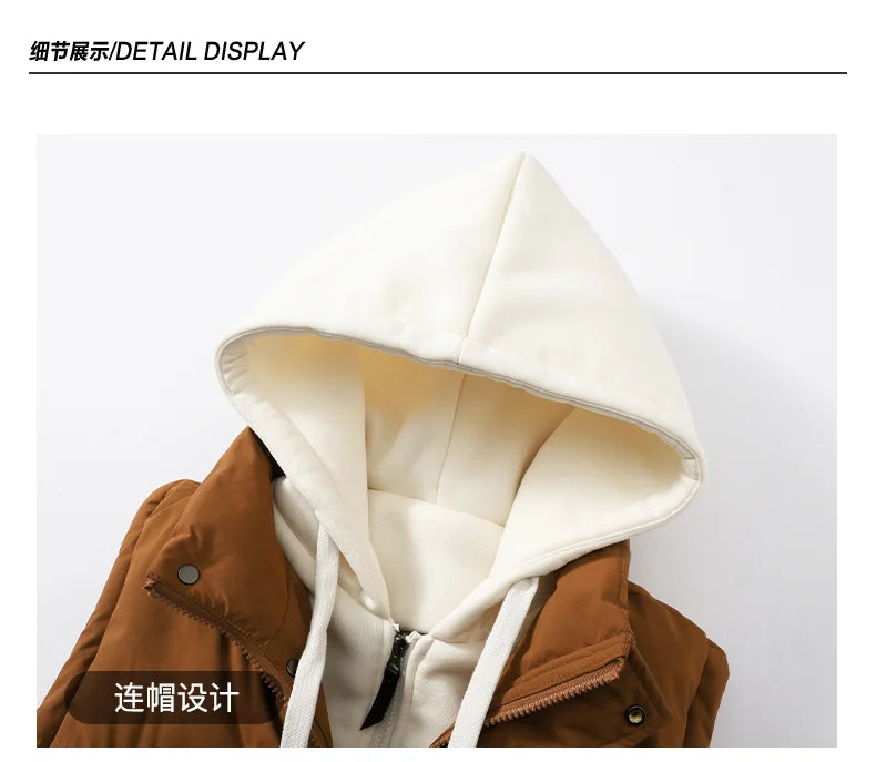 Unisex Fashion Hooded Vests Jacket Sleeveless Vest Autumn Thermal Soft Vests Casual Coats Male Cotton Men's Vest Men Thicken