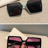 New Vintage Large Frame Sunglasses Women's Brand Designer Square Sun Glasses Women Travel Fashion Eyewear UV400 Gafas De Sol