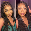 36 Zoll Synthetische Spitze Geflochtene Perücken Schmetterlingszöpfe Spitzenperücke für schwarze Frauen Zopfperücken im Ausverkauf Box Braids Spitzenperücke