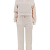 CM.YAYA Fashion Striped Women's Set V-neck Long Sleeve Sweatshirt and SweatPants Tracksuit 2025 Winter Two 2 Piece Set Outfit