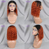 10-16 Inches 200% Density Water Wave Bob Human Hair Wigs  Short Deep Curly Brazilian Remy Human Hair Wigs for Black Women