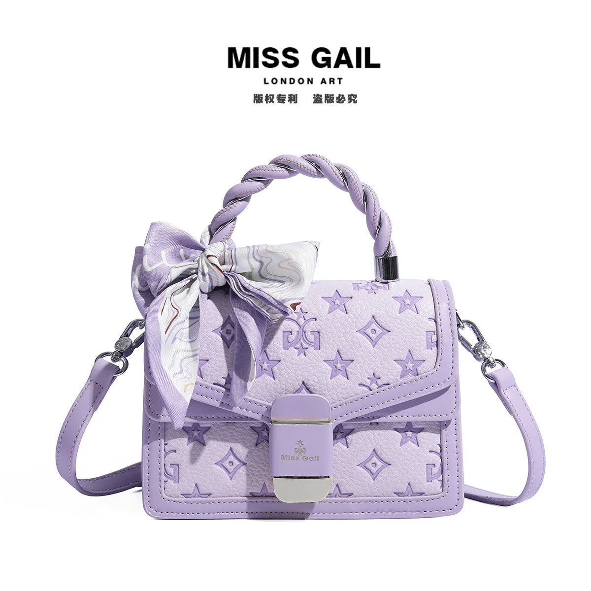 Designer Handheld Small Square Bag 2025 New Style Bow Sweet and High Quality Texture Single Shoulder Cross Shoulder Female