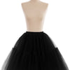 Multi-layer Tulle Tutu Skirts Fuchsia 6 Layers Fluffy Petticoat Underskirt Princess Ball Gown Women Halloween Party Skirt