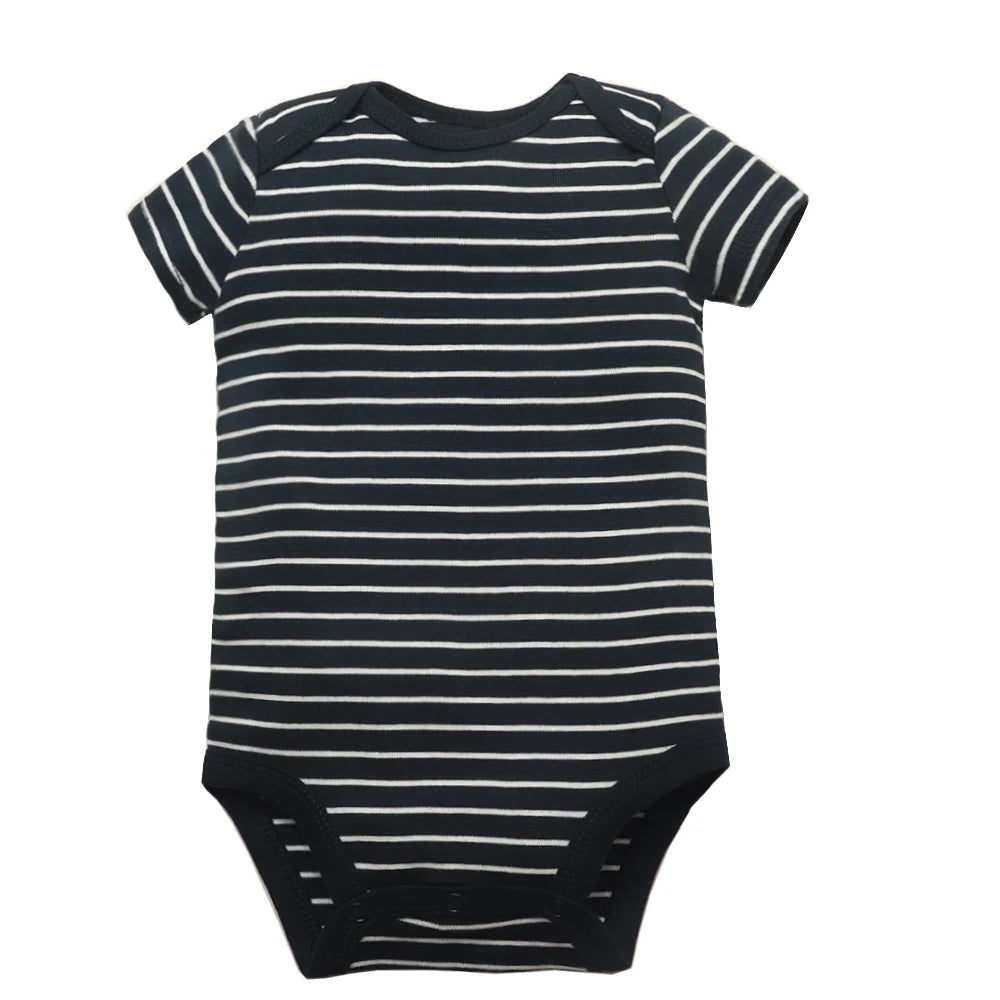 5PCS/Lot Baby Boys Girls Bodysuits 100% Cotton Short Sleeves Kids Clothes 6-24 Month Newborn Baby Clothing Bebe Jumpsuit