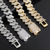 Pass Diamond Test Hip Hop Jewelry VVS1 Stone Shiny 2row 3row Men Women 925 Sterling Silver Necklace Moissanite Cuban Link Chain