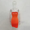 Sexy Trägerloses schulterfreies, pinkfarbenes Bodycon-Kleid für Damen, rückenfreies, schmales Minikleid, Club-Party-Kleider