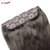 ZZHAIR 100% Brazilian Human Remy Hair Extensions 16"-26" 1Pcs Set 100g-200g One Piece 5 Clips In Natural Straight