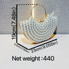 Luxuriöses Design Glitzernde Bankett-Clutch-Tasche Mode Perlmutt-Einlage Hochzeitshandtasche Damen Umhängetasche mit Kette Neue Clutch-Geldbörse