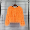 2023 Women Faux Fur Coat Autumn Winter High Quality Fluffy Short Coat Faux Fur Jacket