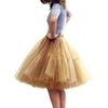 Multi-layer Tulle Tutu Skirts Fuchsia 6 Layers Fluffy Petticoat Underskirt Princess Ball Gown Women Halloween Party Skirt