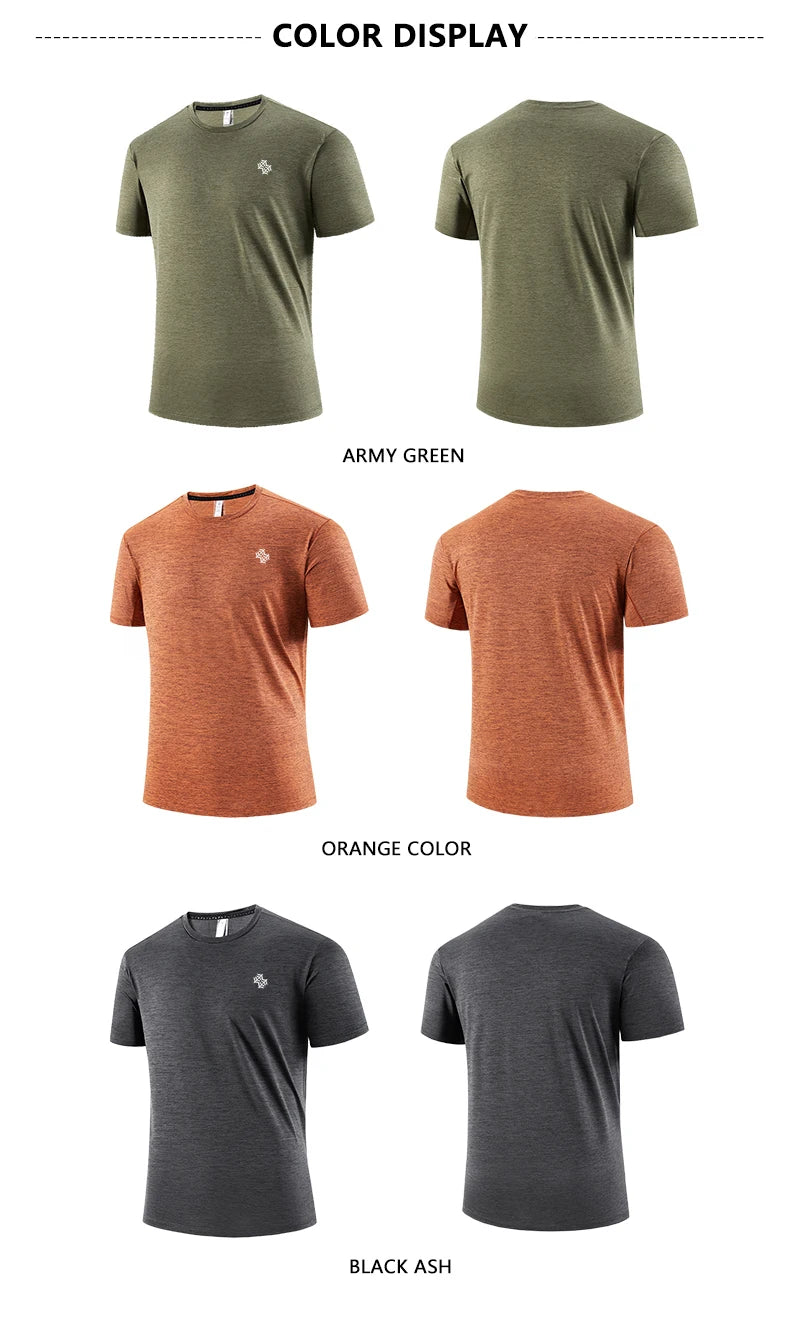 SBWL Fashion football style men's outdoor running fitness loose short sleeve T-shirt Breathable quick drying casual Gym Tops