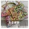 Marke Frauen Nieten Graffiti Umhängetaschen Mode Schultertasche für Damen Weibliche Luxus Designer Handtaschen 2023 Hohe Qualität