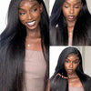 High Density Kinky Straight 360 Lace Front Wigs Human Hair Brazilian 40 Inch Yaki Straight 13x6 HD Lace Frontal Wig Preplucked
