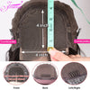 Klebelose Perücke Kurze Krauses Lockiges Bob-Perücke 12A Malaysische Lace-Front Echthaar-Perücken Nasse und Wellige Wasserwelle Bob-Perücke 13x4 Frontalperücke