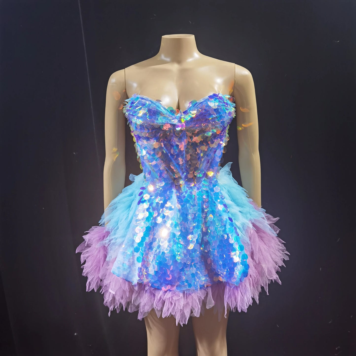 Heavy Industry Diamond Skincare DressEvent Party Performance Nightclub StageD] Singer Model G0G0 sexyPerformance Dress