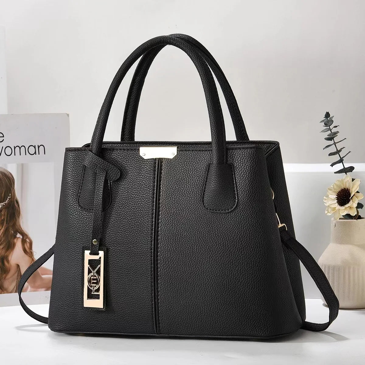Famous Designer Brand Bags Women Leather Handbag New Luxury Ladies Purse zwq
