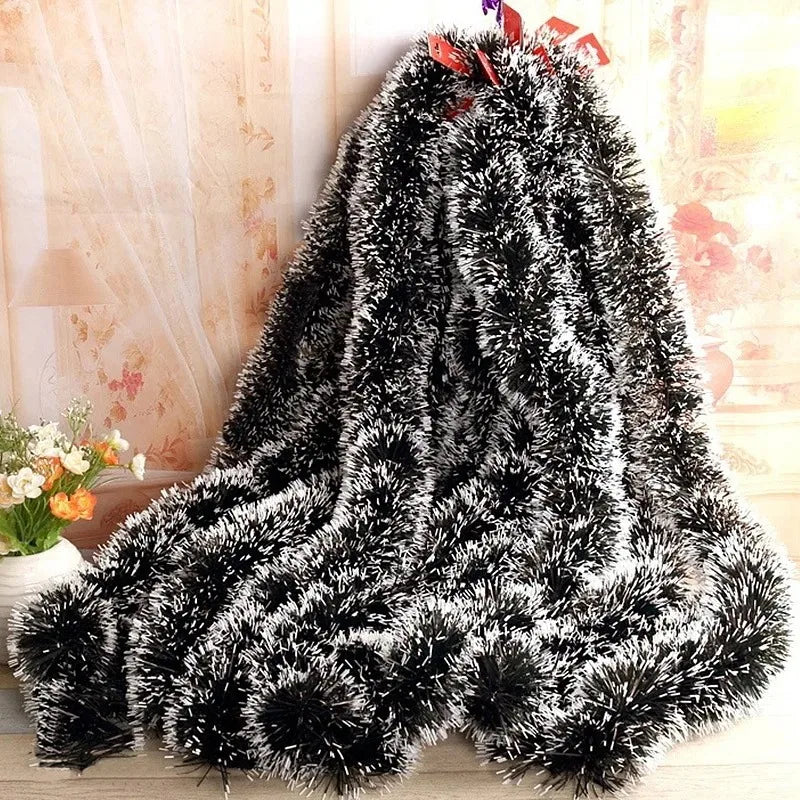Weihnachten Grüne Zuckerrohr Bänder Girlande DIY Weihnachtsbaumschmuck Grüne Zuckerrohr Bänder Kranz Hängender Anhänger Haus Party Dekoration