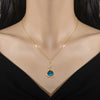 Stainless Steel Zircon Planet Star Pendant Necklace For Women Elegant Aesthetic Clavicle Chain Necklace Jewelry Party Gift