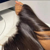 Peruanisches Haar 4x4 Lace Closure Vorgezupft Glattes Haar 13x4 HD Transparente Lace Frontal 100% Echthaar Natürlicher Haaransatz
