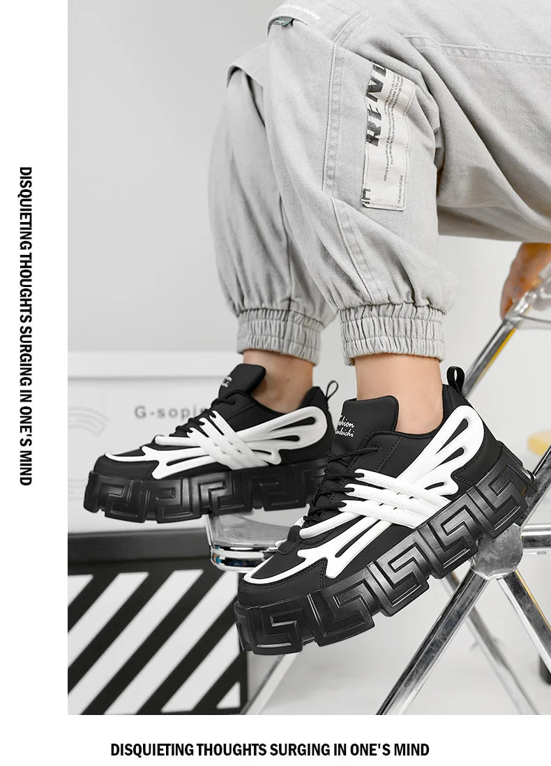 Casual Shoes For Men Street Style Walking Shoes Sneakers Thick Bottom Running basketball Shoes Male 2023 Vulcanized Sneakers Men