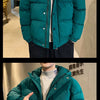 Men Harajuku Colorful Bubble Coat Winter Jacket 2024 Mens Streetwear Hip Hop Parka Korean Yellow Black Clothes Puffer Jackets