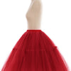 Multi-layer Tulle Tutu Skirts Fuchsia 6 Layers Fluffy Petticoat Underskirt Princess Ball Gown Women Halloween Party Skirt