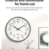 8 Inch Mute Wall Clock Simple Digital Wall Clock Home Decorations Cubic Digital Clock Quartz Wall Clock