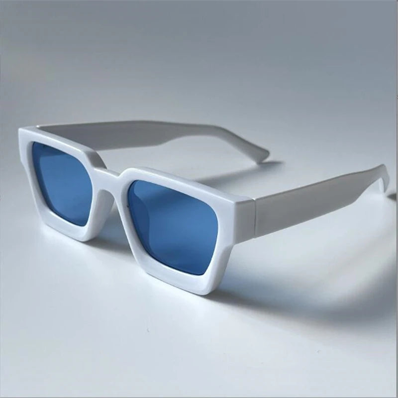 Weiße Brille, Damen- und Herren-Sonnenbrille, Sonnenblende für den Sommer, winddicht und farbwechselnd
