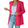 Autumn Pink Blazer Women Slim Elegant Blazers Jacket Women's Buttons Double Breasted Blazer Office Ladies Work Coats Jacket