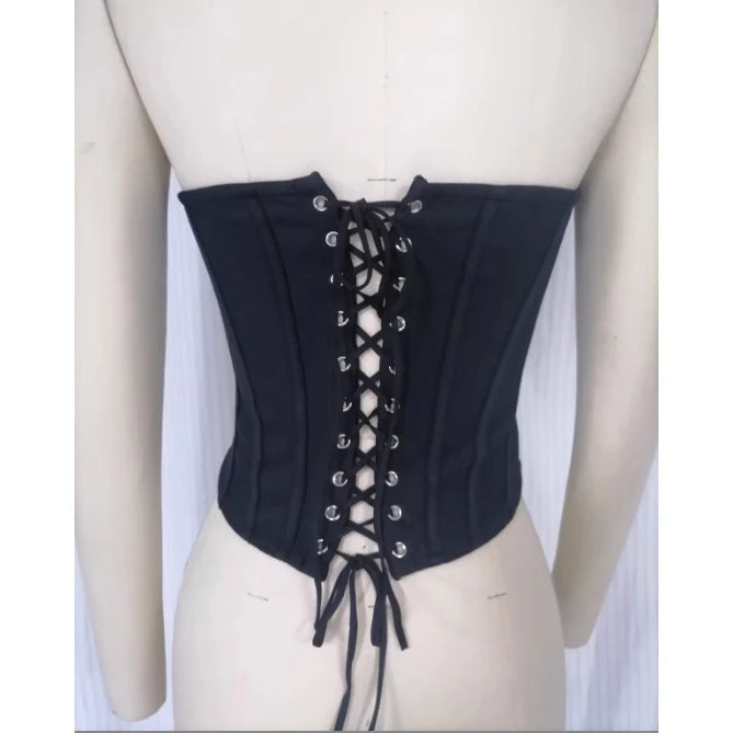 Giyu Sexy Camis Bandage Lace Up Corset Crop Tops Women 2025 Summer Elegant White Camisole Off Shoulder Backless Blusas Femme
