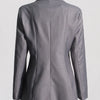 TWOTWINSTYLE Patchwork Lace Up Hohl-Blazer für Damen mit gekerbtem Kragen, langen Ärmeln, Tunika, Designer-Blazer, weibliche Mode Neu