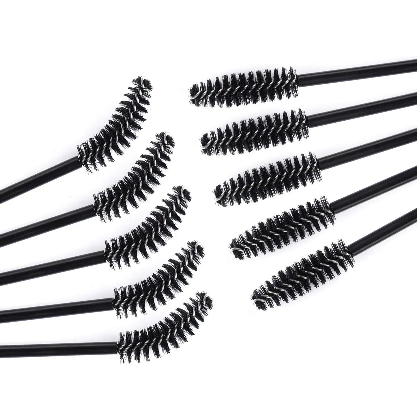 HUAZDS 300pcs Disposable Mascara Wands Eyelash Brush Spoolies for Eye Lash Extension, Eyebrow and Makeup Crystal Makeup Tools
