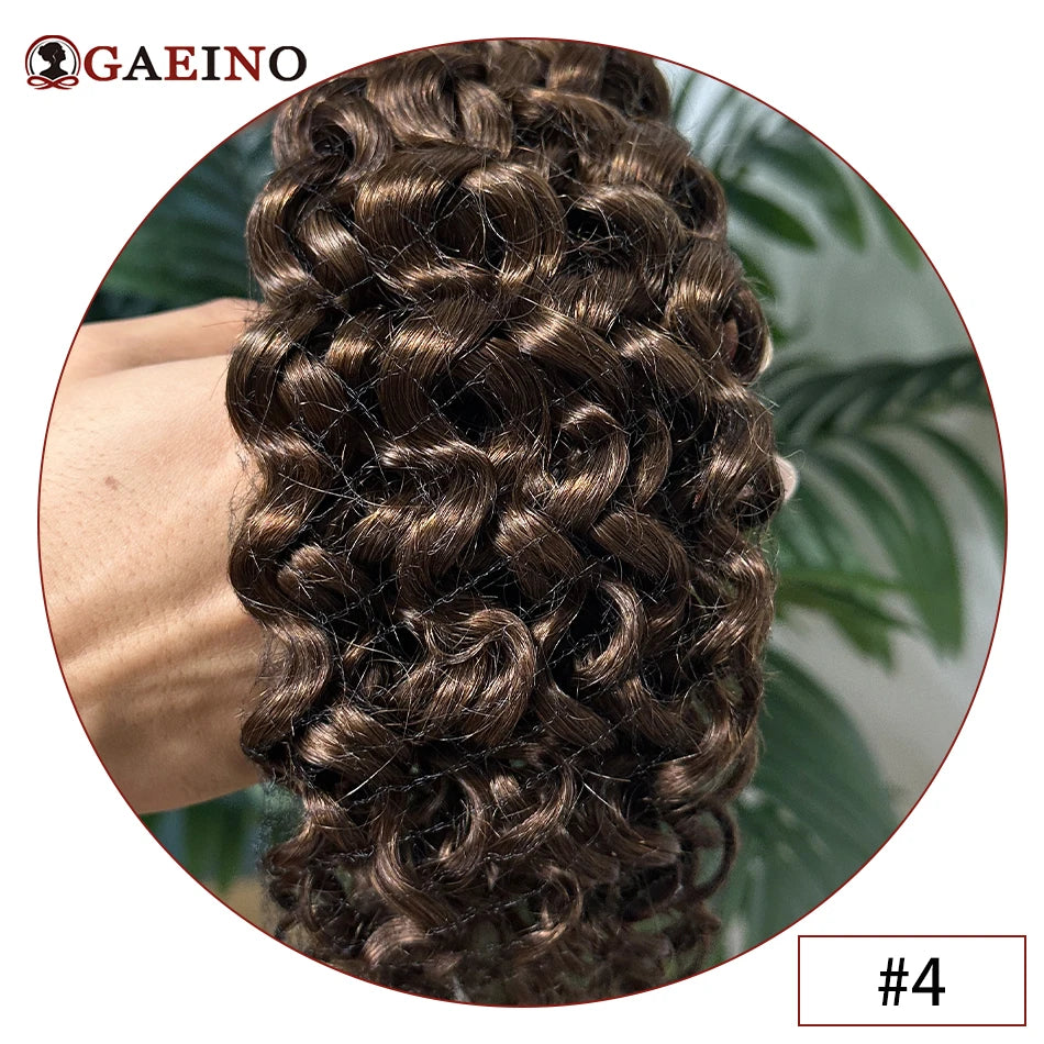 Tape In Hair Extensions Water Wave Real Human Hair 2# Dark Brown Natural Cural Tape On Hair Ectensions Skin Weft Hairpiece 2G/Pc