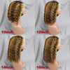 10-16 Inches 200% Density Water Wave Bob Human Hair Wigs  Short Deep Curly Brazilian Remy Human Hair Wigs for Black Women