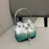 Handle Rhinestones Evening clutch Bag Purses and handbag luxury Designer shoulder bag Shiny Crystal Clutch purse bucket bag