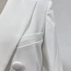 TWOTWINSTYLE Solid Slimming Long Blazer For Women Notched Collar Long Sleeve Tunic Patchwork Double Breasted Blazers Female New