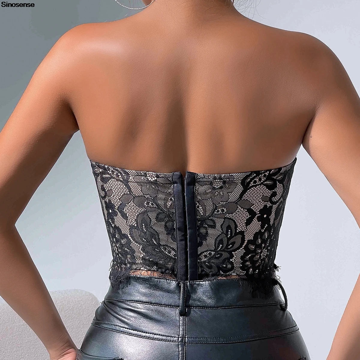 Women Floral Lace Off The Shoulder Crop Tube Top Sexy Strapless Sleeveless Bandeau Tops Y2K Going Out Night Club Party Crop Tops