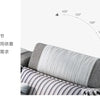 MINGDIBAO Nordische Stoff-Sofagarnitur mit Bluetooth-Lautsprecher & USB – Modernes Modulares Wohnzimmer-Sofa, Großes U-förmiges Ecksofa aus Stoff