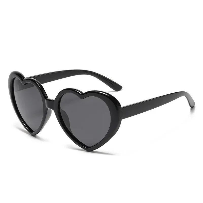 Neue herzförmige polarisierte Sonnenbrille für Damen, modisch, süß, Retro, Vintage, Verlaufs-Sonnenbrille, UV400-Schutz, Unisex-Brille