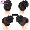 Synthetic Afro Puff Drawstring Ponytail Hair Bun 10 Inch Short Afro Kinkys Curly Afro Bun Extension Hairpieces Large Size