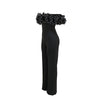 Sexy Jumpsuit mit Slash-Ausschnitt, figurbetont, für Damen, Overall, Rose, Einteiler, Damen, Club-Overalls, Promi-Outfits, Party, Sexy Rompers