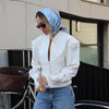 Urban White Women Blazer Coats Elegant Single Breasted V-neck Long Sleeve Female Jacket 2025 Autumn Office Lady Outwears