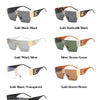 Neue 2024 Luxus Designer Square Sonnenbrillen Frauen Mode Trendy Punk Sonnenbrille Damen Farbverlauf Shades Brillen Oculos UV400