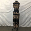 Elegant Women Wide Leg Long Juumpsuit 2024 Spring Summer Fashion Printed Sleeveless Casual Holiday Bodysuits Jumpsuits Trousers