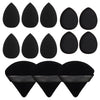 13 PSC Beauty Puff Set Large Beauty Blending  Blender Spong 3 corners velvet puff  Finger Puff Makeup Foundation makeup tool