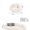 Nordic Reception Sofa Simple Modern Living Room Small Apartment Creative Circular Arc Sofa Net Celebrity Furniture Couch Muebles