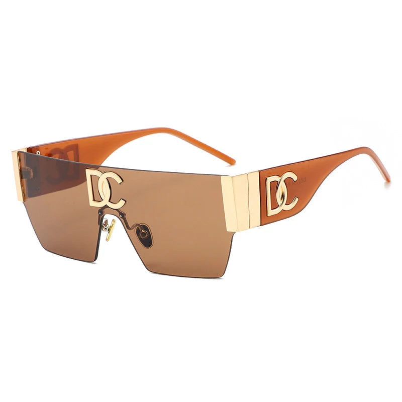 Neue 2024 Luxus Designer Square Sonnenbrillen Frauen Mode Trendy Punk Sonnenbrille Damen Farbverlauf Shades Brillen Oculos UV400