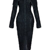 Wmstar Women Dress Long Sleeve Knitted New Fashion Elegant Bodycon Ladies Sexy Bodycon Party Long New Maxi Dresses Dropshipping